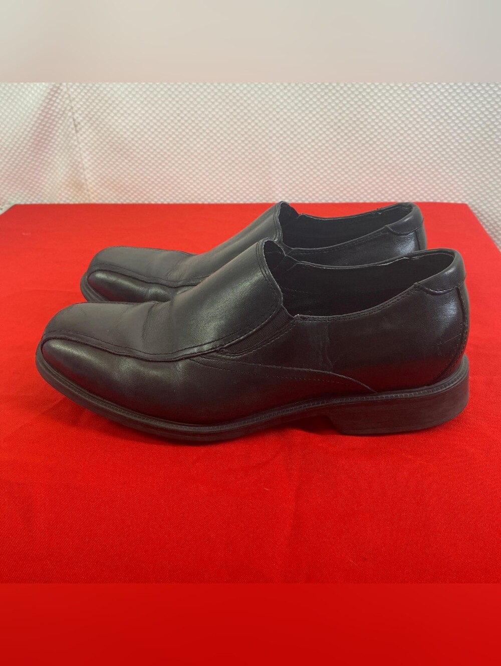 Florsheim Men’s Black Leather Slip-On Dress Shoes Loafers Size 10 3E